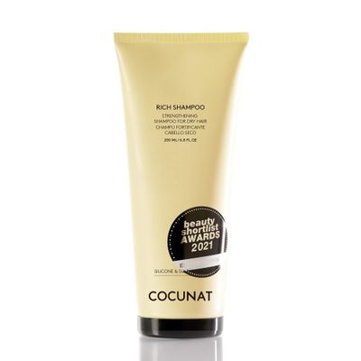 COCUNAT - Rich Shampoo - Dry, Curly, Damaged or Dyed Hair - Shampoo with RD - Moisture Retaining and Fibre Revitalising - Split Ends - Sulfate and Silicone Free - Curly Method - 200 ml