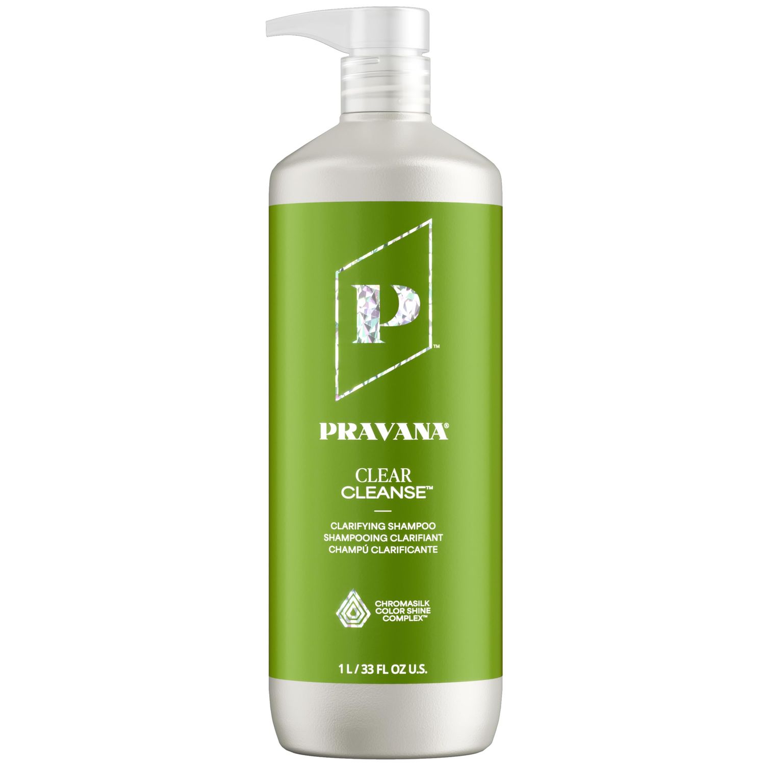 Pravana Clear Cleanse Mineral Diminishing Shampoo For Clarifying Color-Treated Hair Instantly Removes Hard Water Deposits Hydrates, Energizes, Volumizes Eliminates Discoloration 33 Fl Oz