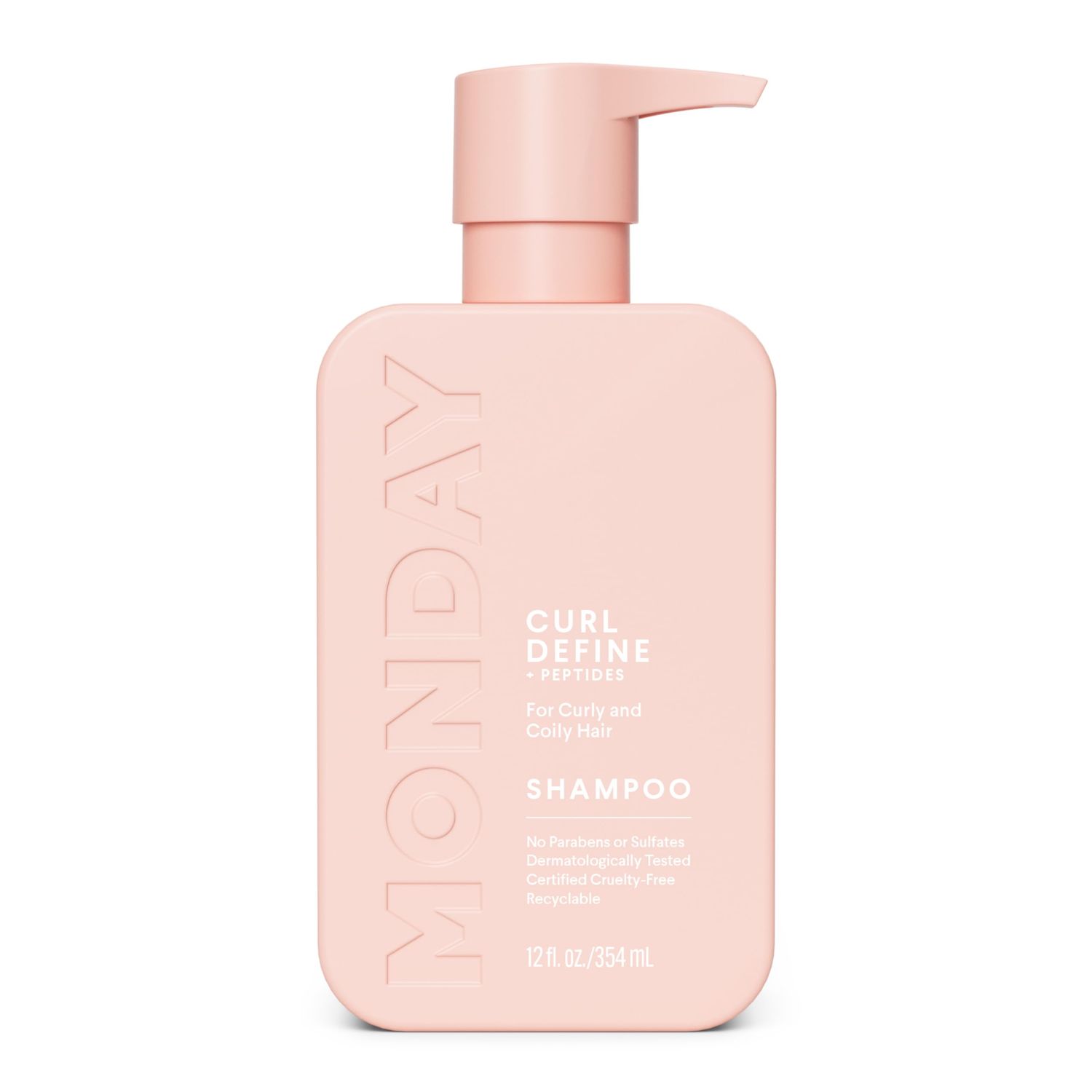MONDAY HAIRCARE Curl Define Shampoo 12oz, Nourishing Curls, Tames Frizz, Enhances Shine with Coconut Oil and Shea Butter