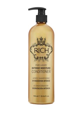 RICH Pure Luxury Intense Moisture Conditioner for Damaged Dry Hair - Moisturizing Smoothing, Anti-frizz, Prevents Split Ends - Marula Oil Cherry Blossom Extract - 25.36 oz