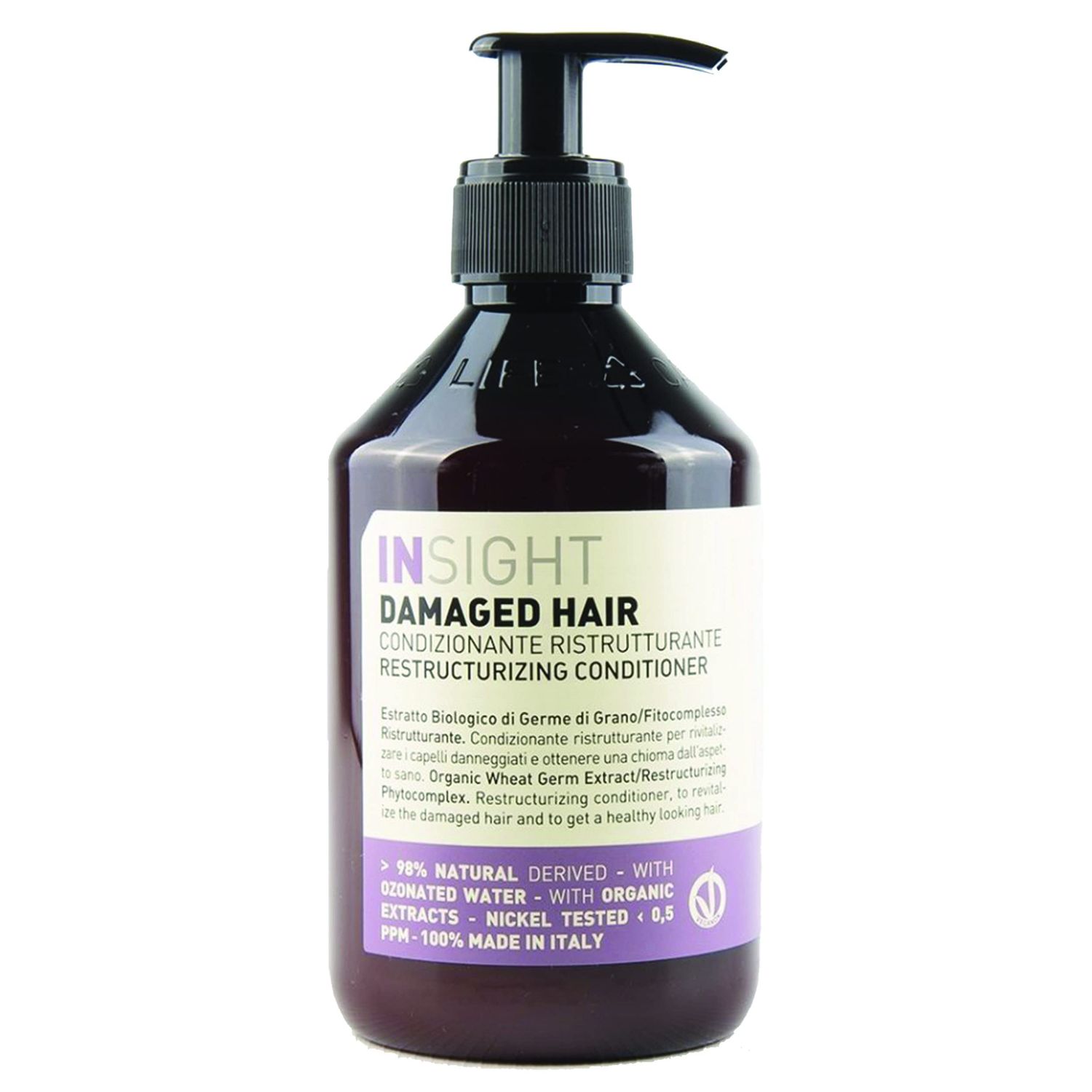 Insight Clean Beauty Damaged Hair Restructuring Conditioner With Henna Extract, Vegan, 30.4 fl oz