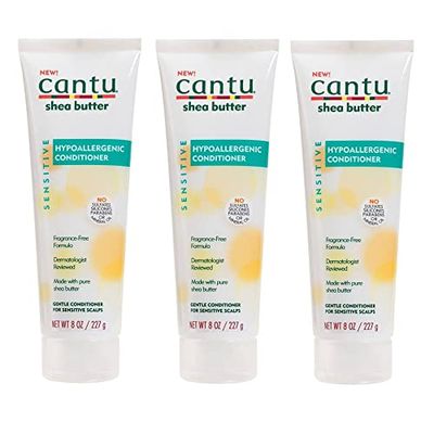 Cantu Shea Butter Conditioner Hypoallergenic 8 Ounce (236ml) (3 Pack)
