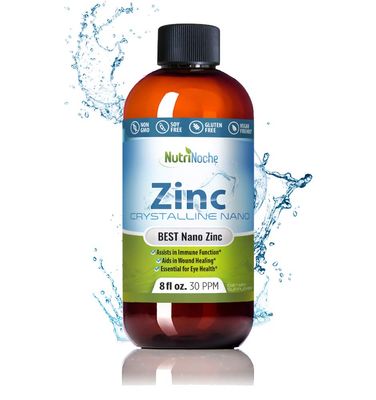 NutriNoche Pure Crystalline Liquid Zinc Supplement - 30 PPM - Colloidal Minerals