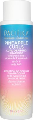 Pacifica Beauty 12.0 Fl Oz Pineapple Curls Curl Enhancing Shampoo - Hydrating Frizz Control with Argan Oil Hyaluronic Acid, Vegan Cruelty Free