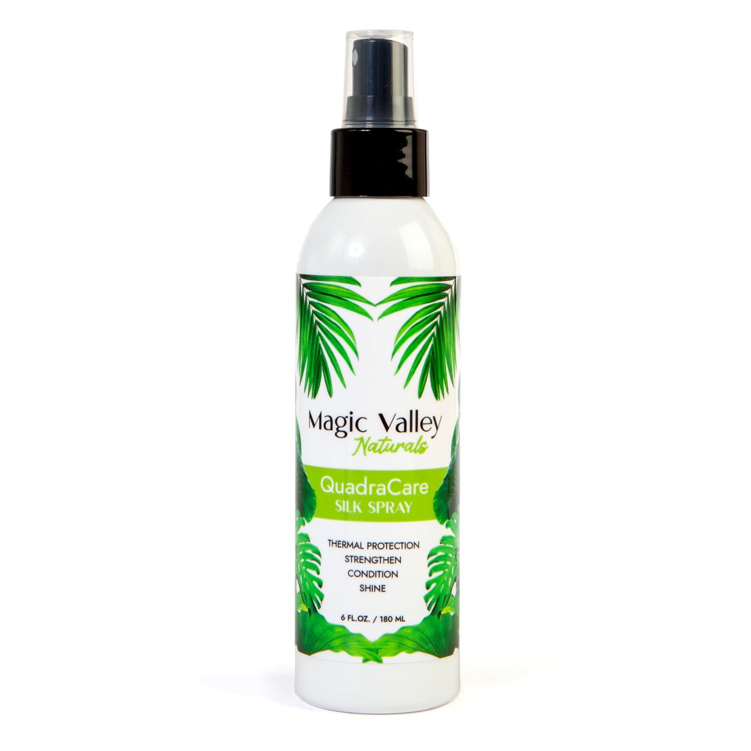 Magic Valley Naturals Silk Spray Leave In Conditioner - 4x Action Silky Hair Products - Strengthen, Condition, Gives Shine and Thermal Protectant Spray for Hair, Plant Based Formula - 6 fl Oz