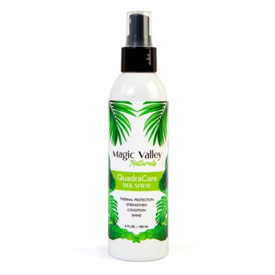 Magic Valley Naturals Silk Spray Leave In Conditioner - 4x Action Silky Hair Products - Strengthen, Condition, Gives Shine and Thermal Protectant Spray for Hair, Plant Based Formula - 6 fl Oz