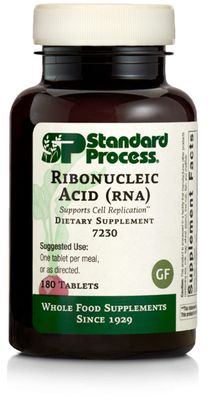 Standard Process Inc. Ribonucleic Acid (RNA) - RNA Supplement with Calcium, and Magnesium Citrate - Vegetarian, Gluten Free - 180 Tablets