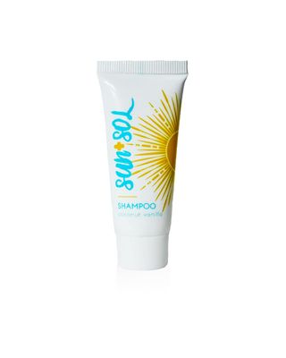 World Amenities - Sun Sol Bulk Cleansing Shampoo With Warm Coconut Vanilla Fragrances, Travel Size Toiletries, Mini Hotel Amenities, 0.7 oz, 50 Count