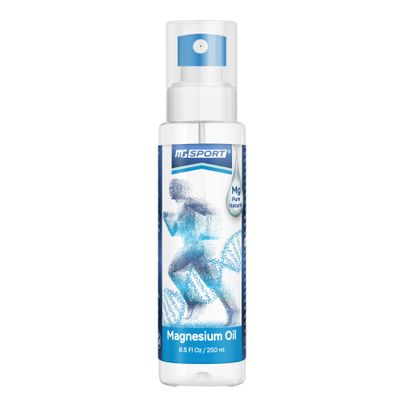Magnesium Oil Spray - 250 ml Magnesium Chloride High Absorption and Pure from the Dead Sea, No Preservatives - Supports Sleep, Muscle Recovery and Cramps. 1,400 sprays - 8 mg Mg per spray.