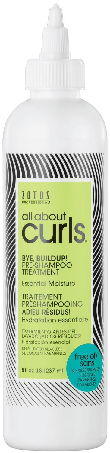 ALL ABOUT CURLS Bye, Buildup! Pre Shampoo Treatment Curly Hair Products Essential Moisture Gentle Cleansing All Curly Hair Types Vegan Cruelty Free Sulfate Free 8 Fl Oz