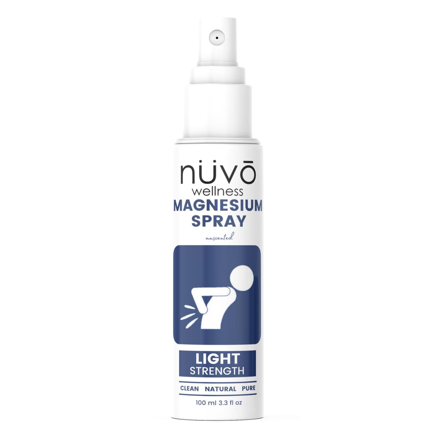 Magnesium Oil Spray Light Strength - Unscented - for Sensitive Skin and Children - Huile de Magn sium - Product of Canada 100 ml