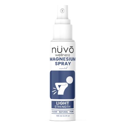 Magnesium Oil Spray Light Strength - Unscented - for Sensitive Skin and Children - Huile de Magn sium - Product of Canada 100 ml