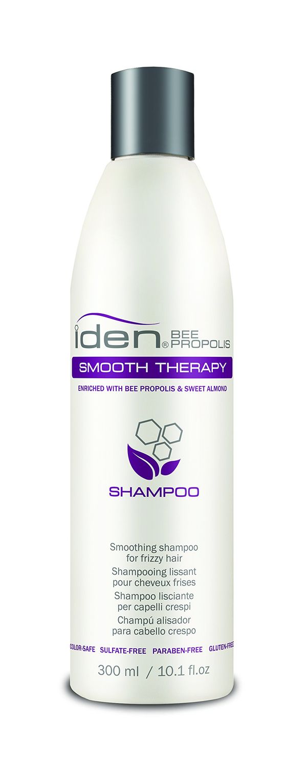 IDEN Bee Propolis Smooth Therapy Shampoo, For Frizzy Hair, Luxurious Shine, Silky Smooth, 10.1 fl.oz