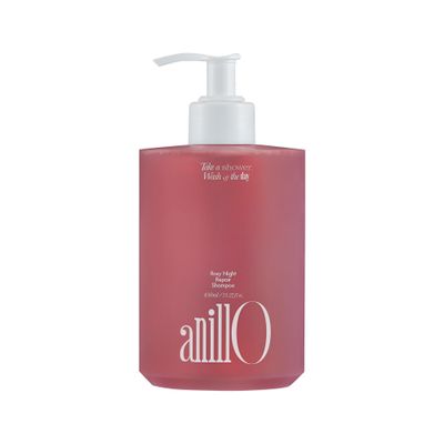 ANILLO Rosy Night Repair Shampoo - Anti-Dandruff Damage Repair with Damask Rose Water Ceramide - Color Safe, Silicone Sulfate Free (15.22 fl. Oz)