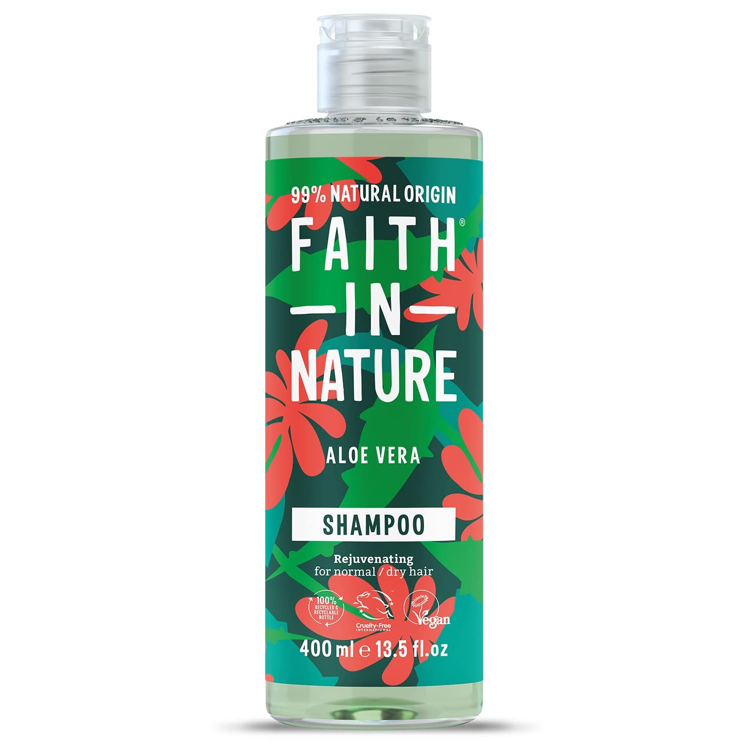 Faith in Nature Rejuvenating Aloe Vera Shampoo 400ml for Normal to Dry Hair
