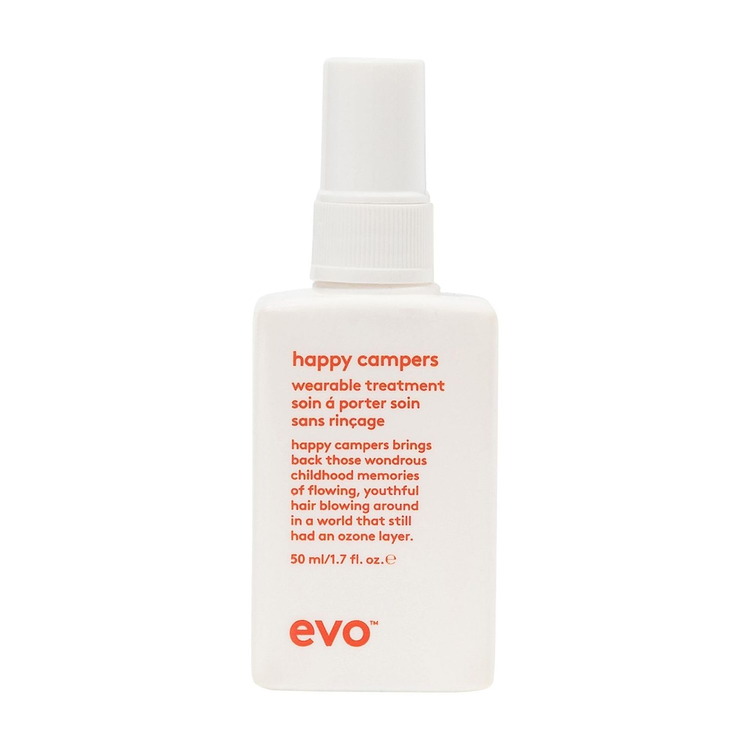 EVO Happy Campers Wearable Treatment - Daily Hair Treatment to Strengthen and Protect - Reduces Frizz and Provides UV Protection - Travel Size, 50ml 1.7fl.oz