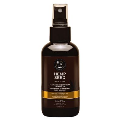 Hemp Seed Hair Care Leave-In Conditioner Detangler, Naked in the Woods - 4 oz - Smooths, Softens, Moisturizes Improves Manageability - Hemp Seed Oil Coconut Oil - Vegan, Cruelty Free