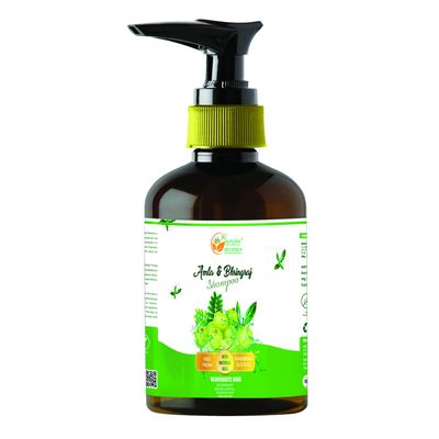Herbs Botanica Herbal Amla Bhringraj Shampoo 6.76 Fl Oz, 200 Ml Sls Parabeen Free For All Hair Types
