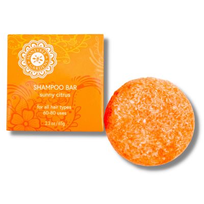 Honeybee Gardens Shampoo Bar, Sunny Citrus, Eco-Friendly, Sustainable, For All Hair Types, 2.3 oz