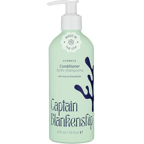 Captain Blankenship Hydrate Conditioner Moisturizes, Repairs Split Ends, Restores Shine Softness Without Weighing Hair Down Color-Safe, Organic, Sulfate-Free, Vegan Haircare - 10 oz