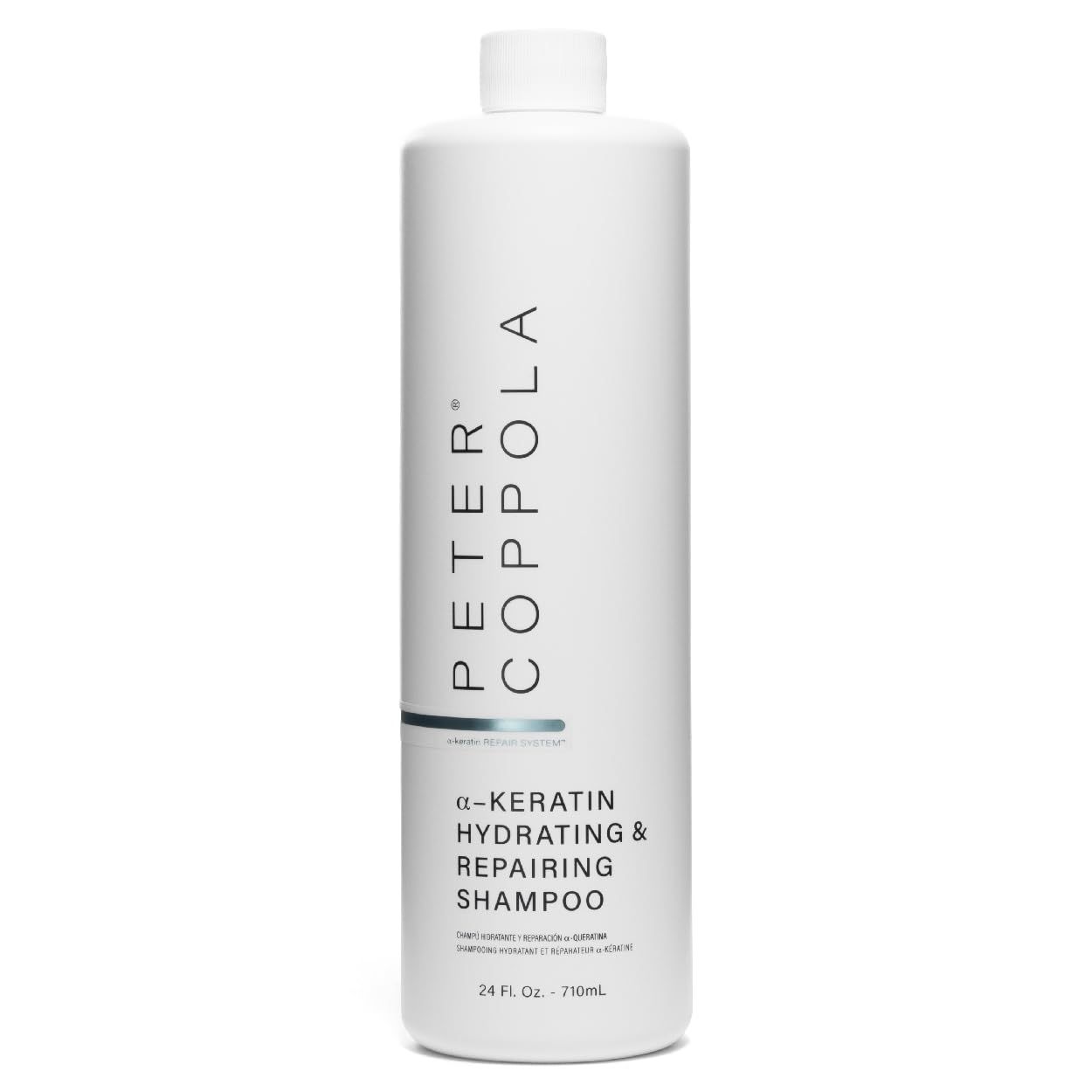 PETER COPPOLA a-Keratin Hydrating Repairing Shampoo - Ultra-repairing Gentle Cleansing Sulfate Free Shampoo Repairs Damaged Hair - Nourishes, Conditions, And Prevent Breakage (24 Fl Oz)