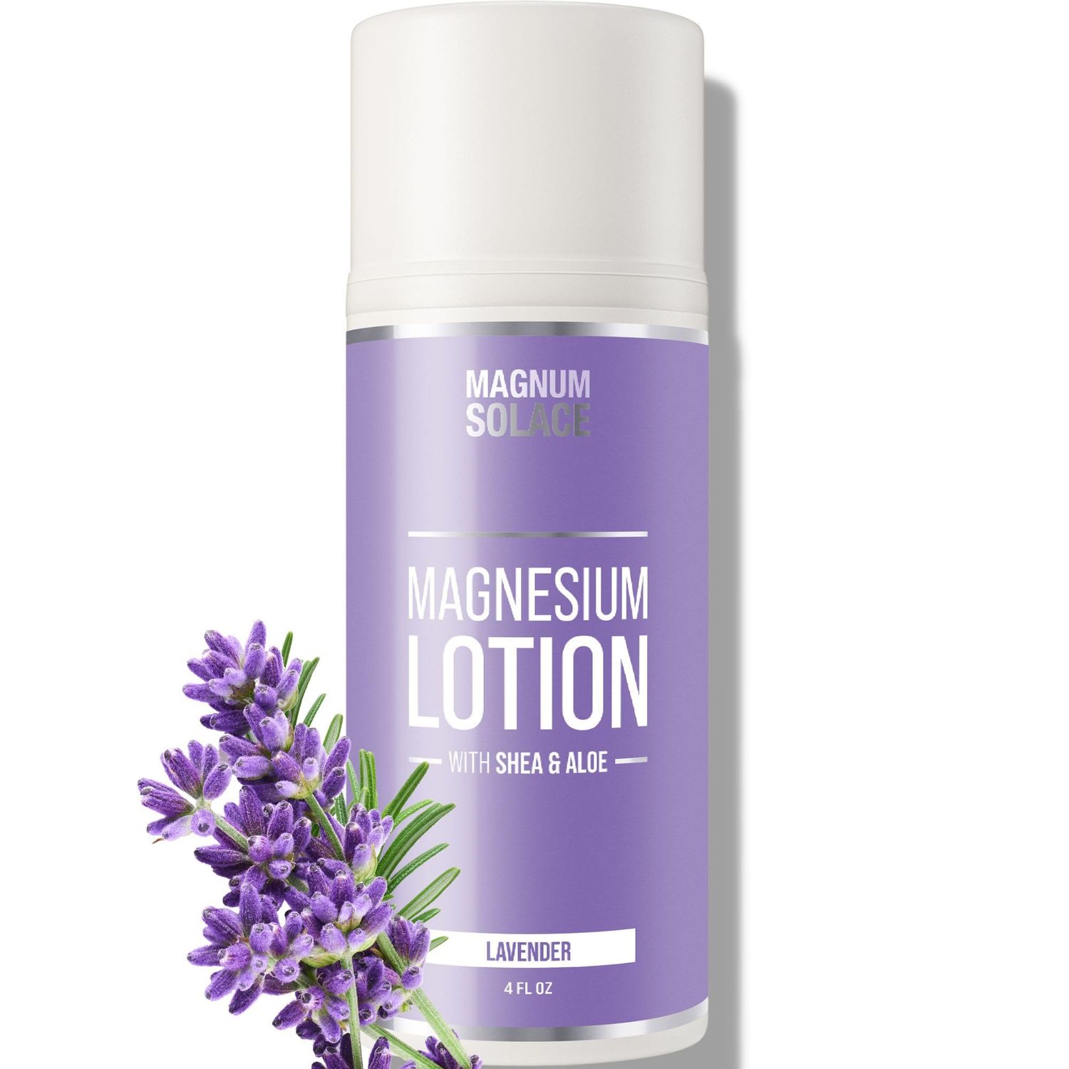 Magnesium Lotion with Aloe, Shea, Coconut - Alternative to Topical Magnesium Cream - Lavender