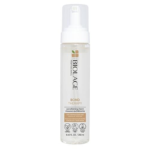 Biolage Bond Therapy Conditioning Foam Builds Bonds Reduces Breakage Paraben Sulfate-Free Vegan Salon Professional Conditioner Cruelty-Free Bonding