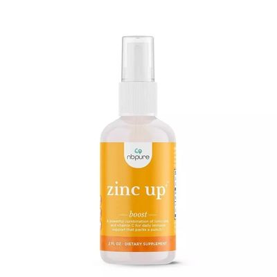 nbpure Zinc Up Zinc Liquid Spray with Vitamin C for Kids Adults, 2 fl oz