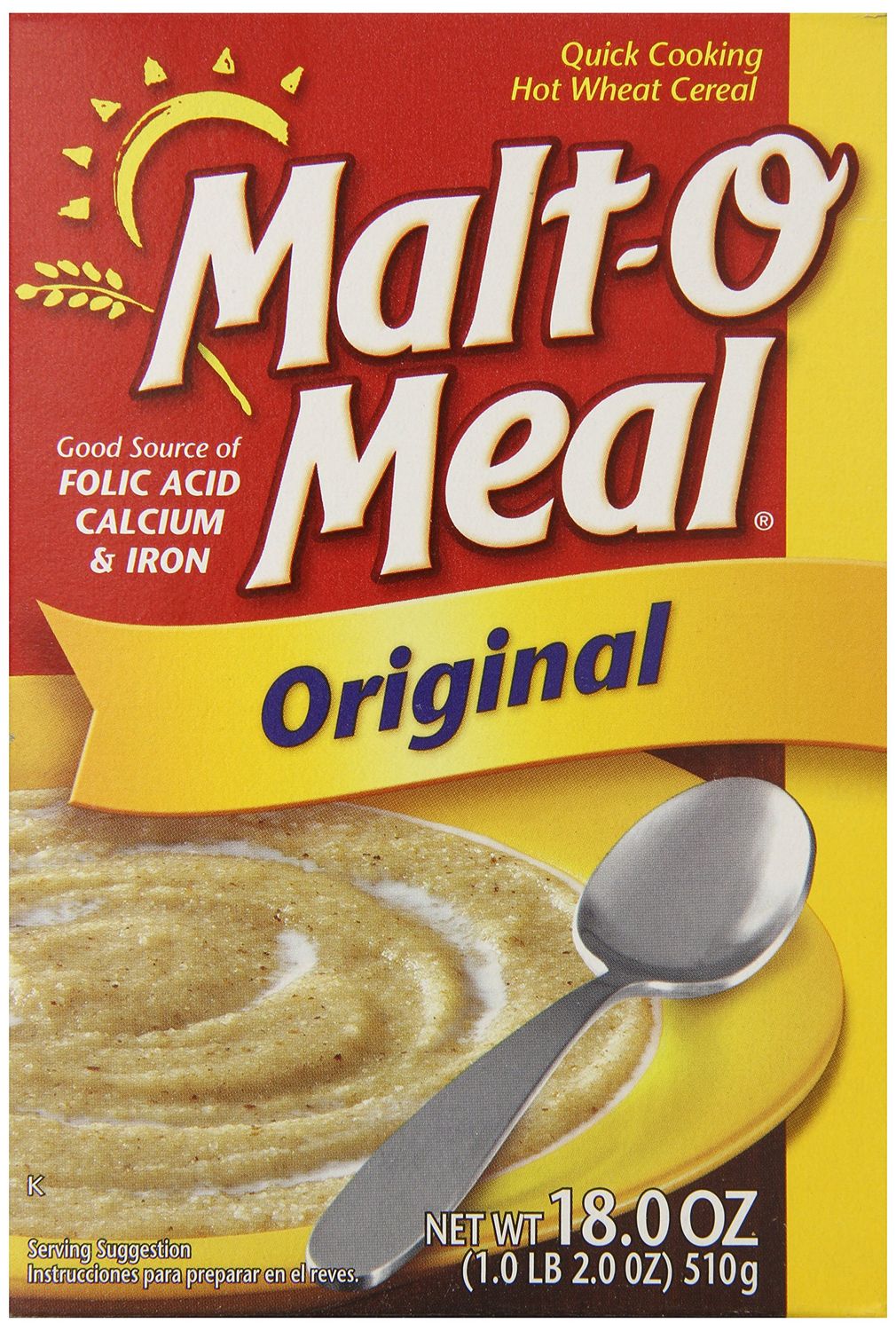 Malt-O-Meal Original Hot Wheat Cereal, 18 Ounce
