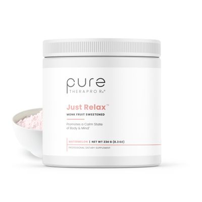 Pure Therapro Rx Just Relax -Watermelon 60 Servings Supports: Relaxed Mood, Healthy Blood Pressure, Emotional Wellness Myo-inositol Di-Magnesium Malate, GABA, Taurine, L-Theanine