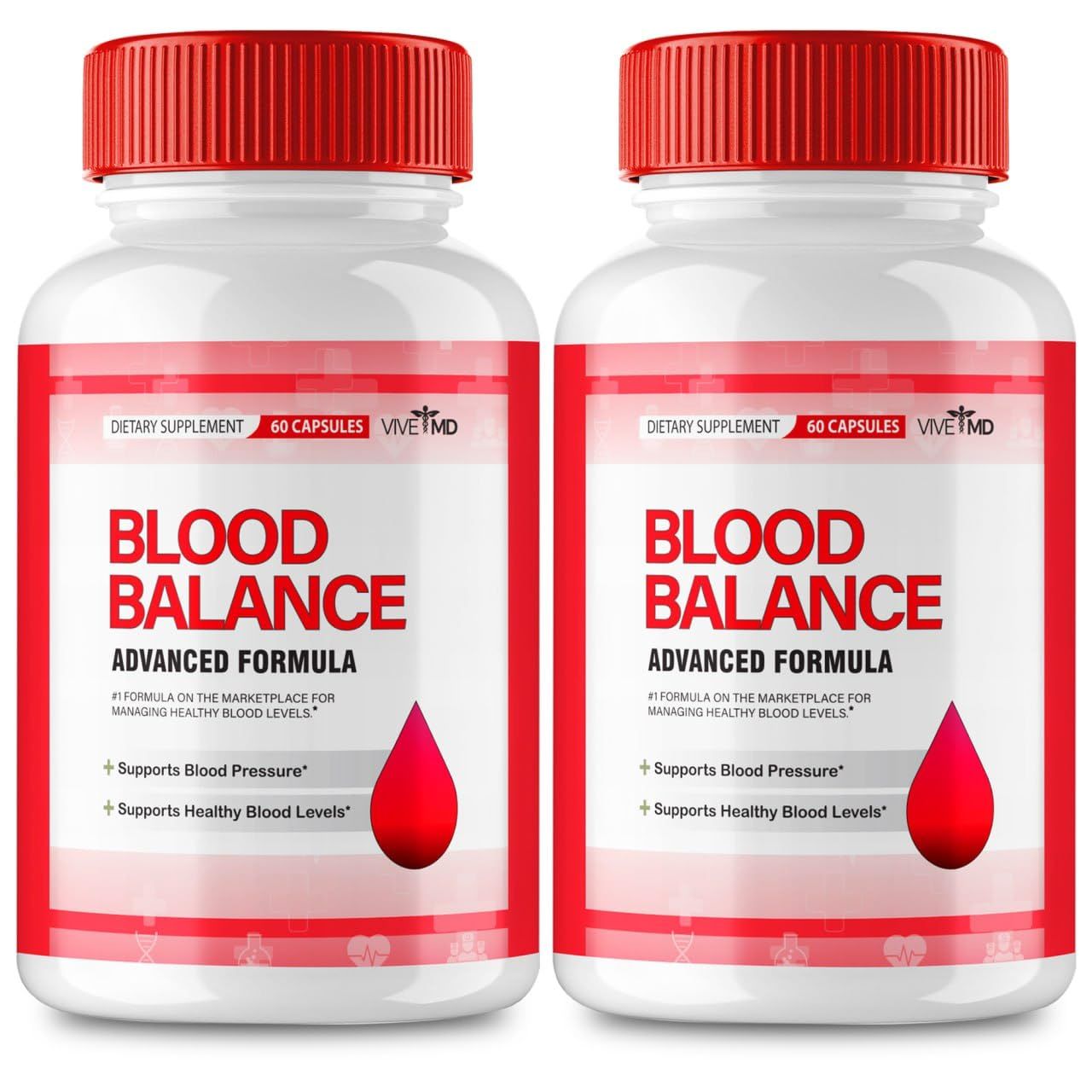 VIVE MD Blood Balance Supplement -Official Formula - Blood Balance Supplement, Extra Strength with Vitamin C, Turmeric Root Powder, Zinc Reviews (2 Pack)