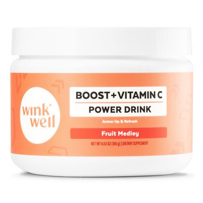 Wink Well Boost Vitamin C Powder Energy Drink for Immune Booster and Antioxidant Contains Vitamin C 100 Pure Ascorbic Acid, Vitamin D3 Cholecalciferol Magnesium, and Zinc 30 Servings