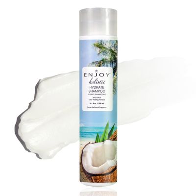 ENJOY Holistic Hydrate Shampoo, pH 5.0-6.0, For All Hair Types, Shampoo For Color Treated Hair, Shampoo for Men and Women, Curly Hair Shampoo - 10 Oz.