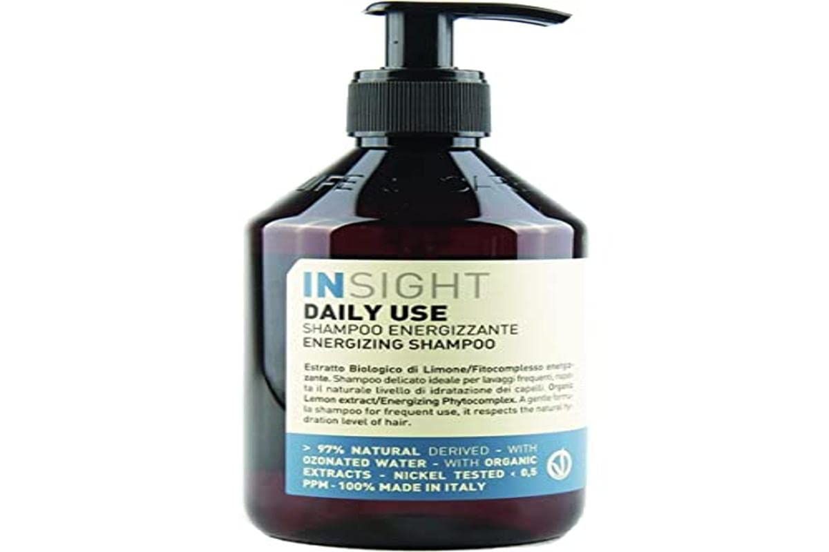 INSIGHT Clean Beauty Daily Use Energizing Shampoo for Soft Shiny Hair, Vegan, 13.5 fl oz
