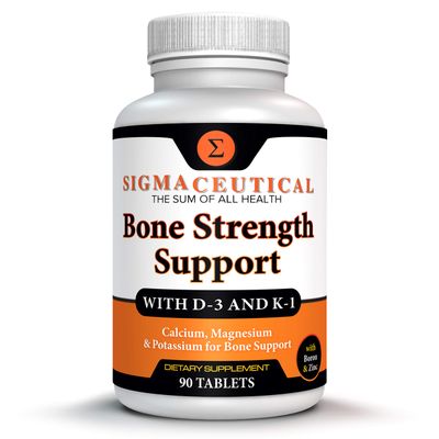 Premium Calcium Bone Support Complex - Complete Bone Health Formula with Vitamin D3, Magnesium, Zinc Boron - Advanced Calcium Absorption Supplement - 90 Tablets