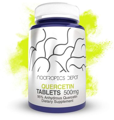Nootropics Depot Quercetin Tablets 500mg 60 Count 95 Anhydrous Quercetin