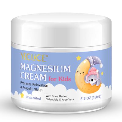 bnHUlMXw Magnesium Cream for Kids,Magnesium Lotion for Sleep,Natural Bedtime Lotion Relaxation Relieves Stress, Natural Body Butter for Deep Hydration - Safe for Kids