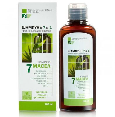 7 Oils 7in1 Shampoo Against Hair Loss 200ml Burdock, Castor, Linseed, Rosemary, Cedar, Avocado, Shea Arginine&quot;Smart Proteins&quot;