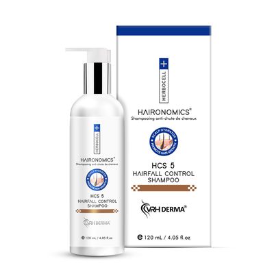 VRH Hair Fall Control Shampoo with Coffee Biotin Fenugreek Keratin Herbocell Reduces Hair Fall Promotes Hair Growth Increases Hair Volume Removes Split Ends (120ml) White