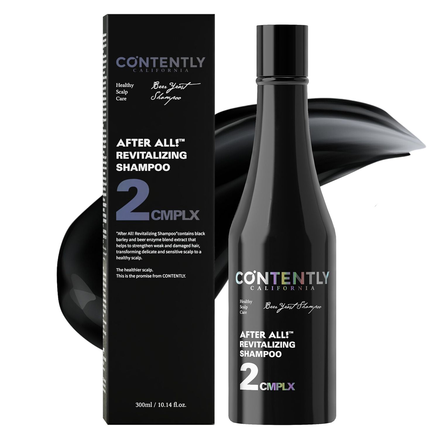Contently After All! Revitalizing Shampoo 10.14 fl.oz Stronger and Healthier Volumizing Hair Scalp Shampoo Rich in Biotin Probiotics Paraben Silicone Free