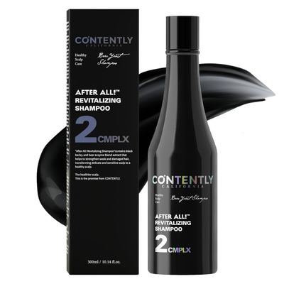 Contently After All! Revitalizing Shampoo 10.14 fl.oz Stronger and Healthier Volumizing Hair Scalp Shampoo Rich in Biotin Probiotics Paraben Silicone Free