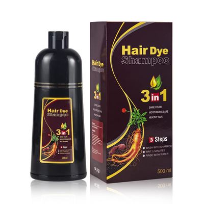BELEZALIB Instant Dark Brown Hair Dye Shampoo for Women, Hair Color Shampoo for Gray Hair, 3 in 1-100 Gray Coverage - Natural Plant Ingredients, 16.9OZ500ML