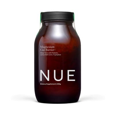 The Nue Co. Magnesium Gut Barrier, Dietary Supplement, Sleep Tonic with Prebiotic, Supports Gut Lining, 200 Grams