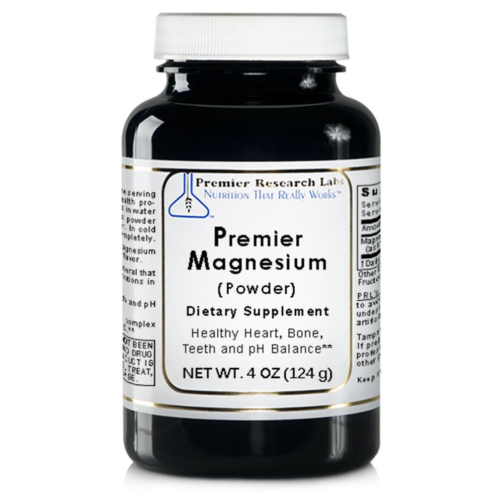 Premier Magnesium, 4oz Powder of Magnesium Lactate Powder, a Highly Absorbable Source of Magnesium