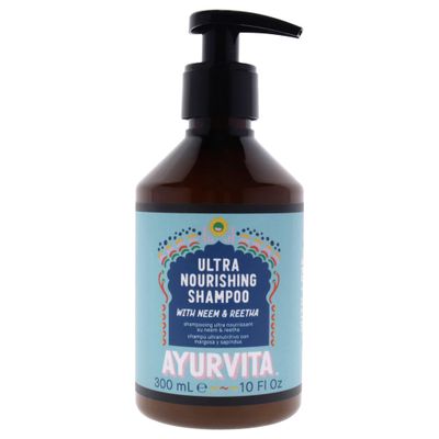AyurVita Shampoo - Daily Nourishing Shampoo - Neem and Reetha Infused - Suitable For All Hair Types - Moisturizing, Strengthening Lightweight Protection - Best Hair Growth Formula - 10 fl oz