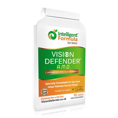 AREDS2 VISION DEFENDER AMD Supplement: Lutein, Zeaxanthin, Zinc, Vitamin E - AREDS 2 Eye Vitamins, Minerals, Nutrients for Eyes. 3 Months Supply (90 tablets) One Daily Vegan Eye Supplement. Made in UK