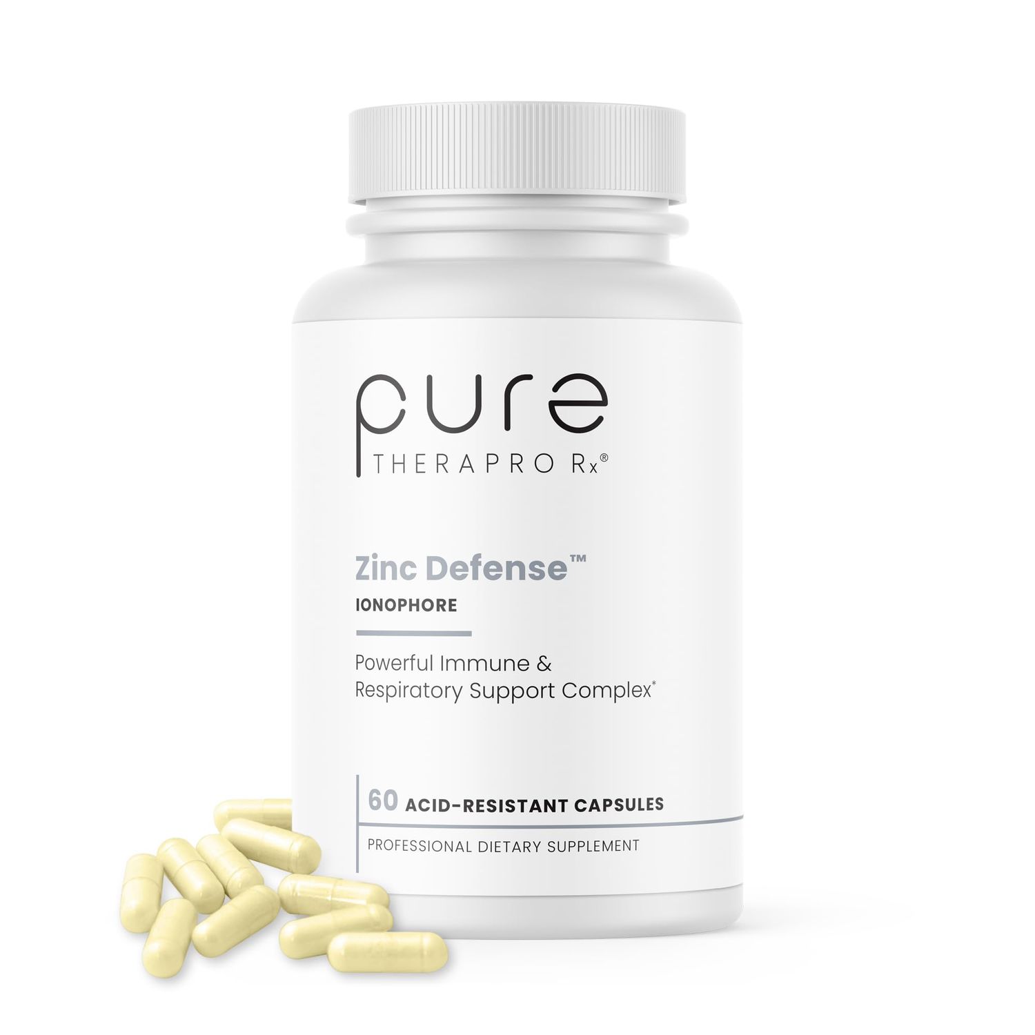 Zinc Defense Zinc Copper Quercetin 60 Servings in Vegan Capsules L-OptiZinc Quercefit Ionophore Chelated Minerals Immune, Gut, Hormonal Balance Support