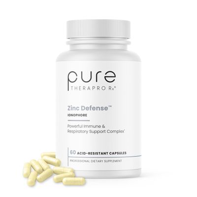Zinc Defense Zinc Copper Quercetin 60 Servings in Vegan Capsules L-OptiZinc Quercefit Ionophore Chelated Minerals Immune, Gut, Hormonal Balance Support