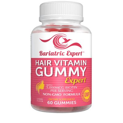 Bariatric Expert Hair Vitamin Gummies - Fast-Melting Dietary Supplement for Adults Post Bariatric Surgery, Nutritionist Recommended, Essential Daily Formula for Optimal Wellness - 60 Count
