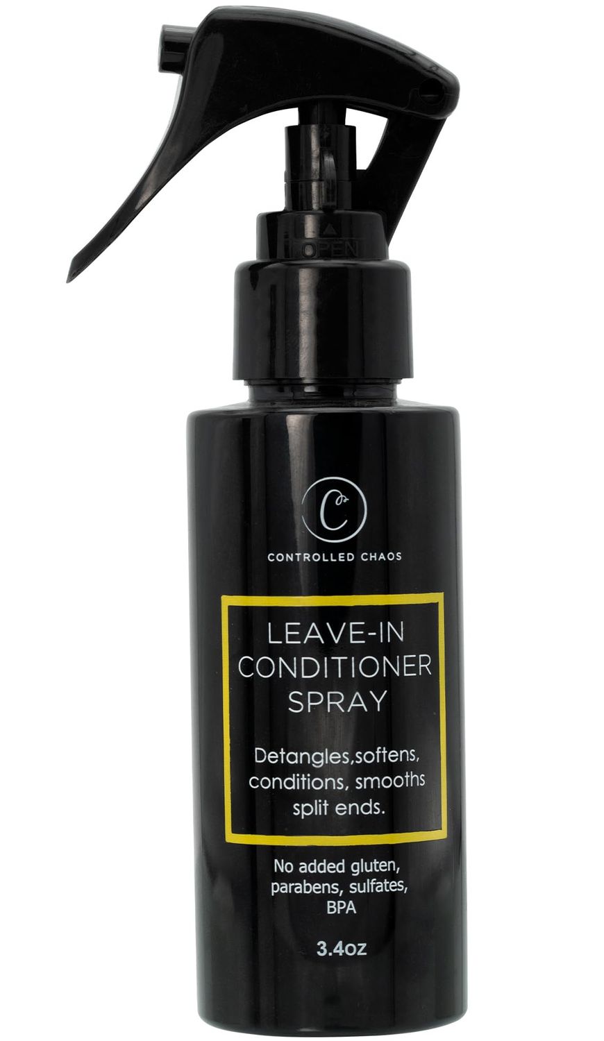 Controlled Chaos Leave-In Conditioner Spray- Anti Frizz Hair Detangler Spray for Dry Damaged Hair with Natural Watermelon Sunflower Seed Oil Honey - Non-Greasy, Gluten, Sulfate Paraben Free
